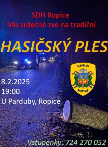 Hasičský ples SDH Ropice