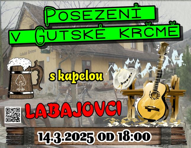 Posezení v Gutské krčmě s kapelou Labajovci