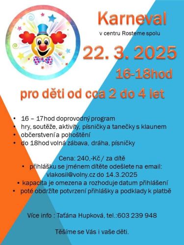 Karneval v centru Rosteme spolu