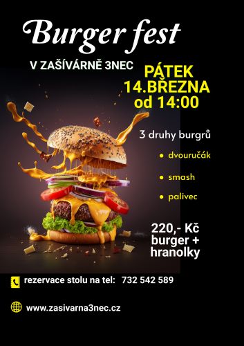 Burger fest v Zašívárně 3NEC