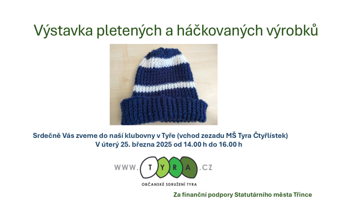 Výstavka pletených a háčkovaných výrobků