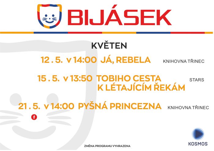 Kino pro školní družiny i pro veřejnost.
