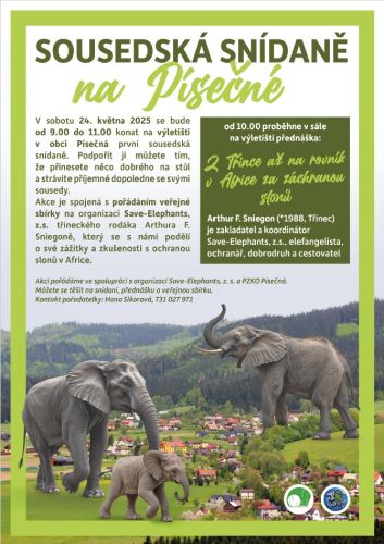 Sousedká snídaně na Písečné