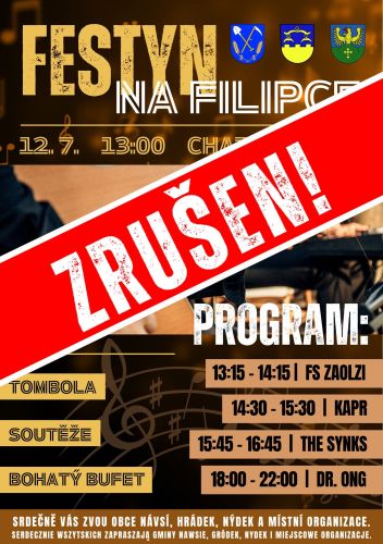 Festyn na Filipce ZRUŠEN