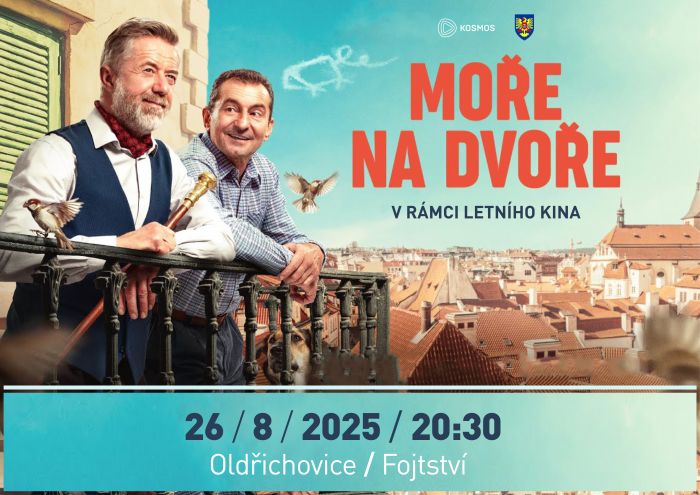 Kino Kosmo na cestách - Letní kino - Oldřichovice - Na Fojtství - MOŘE NA DVOŘE