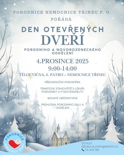 Den otevřených dveří porodního a novorozeneckého oddělení