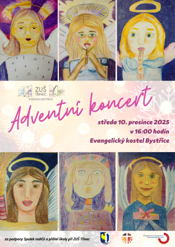 Adventní koncert ZUŠ Třinec v Bystřici