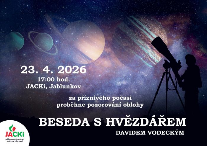 Beseda s hvězdářem D. Vodeckým
