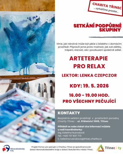 Setkání podpůrné skupiny - Arteterapie pro relax