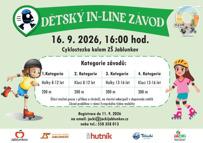 DĚTSKÉ IN-LINE ZÁVODY